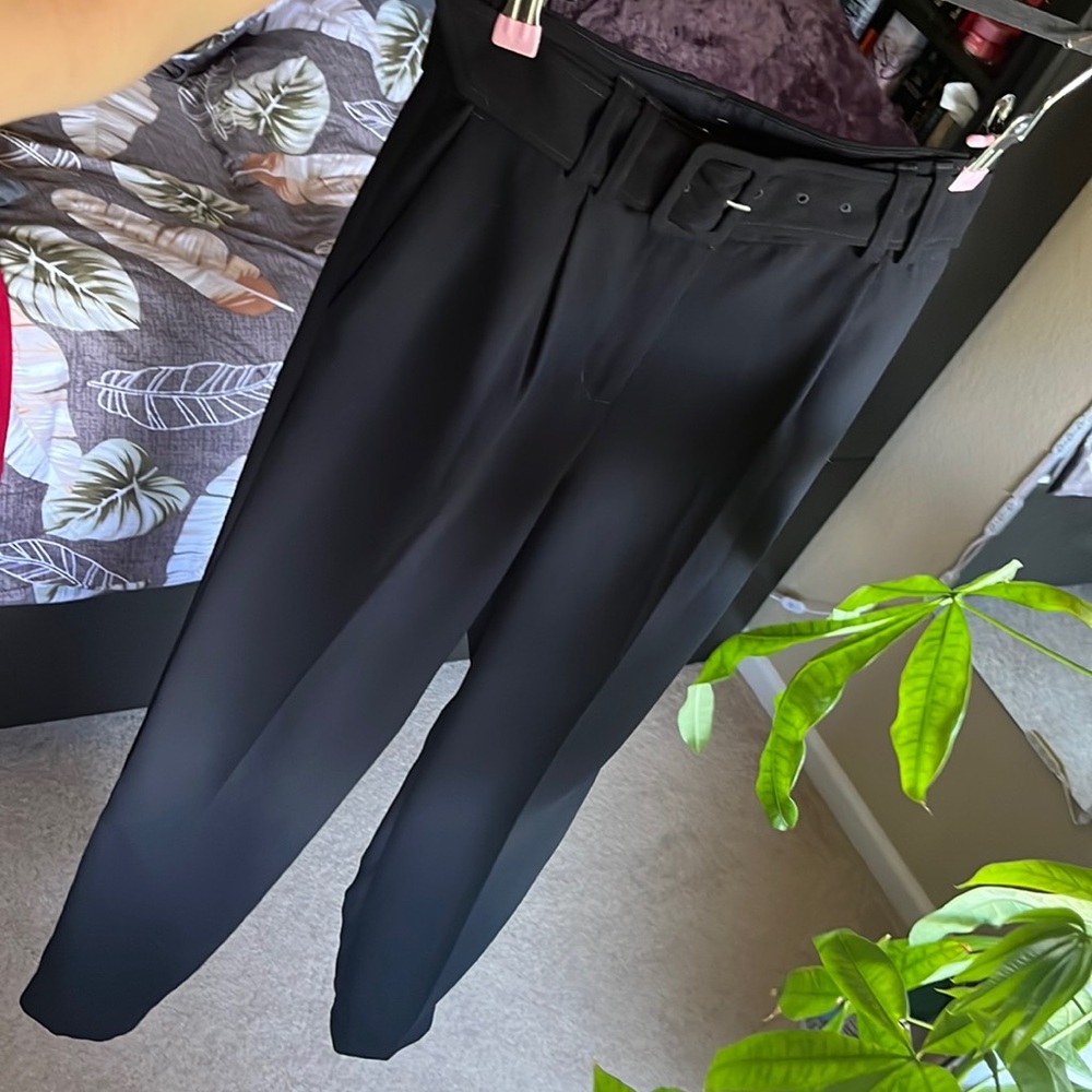 Black skinny dress pants